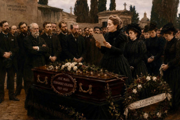 Poesía en el sepelio a Colavida.